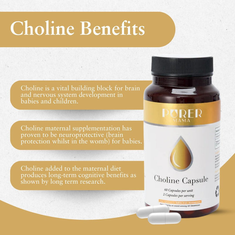Choline Bitartrate Food Supplement – 60 Vegan Capsules