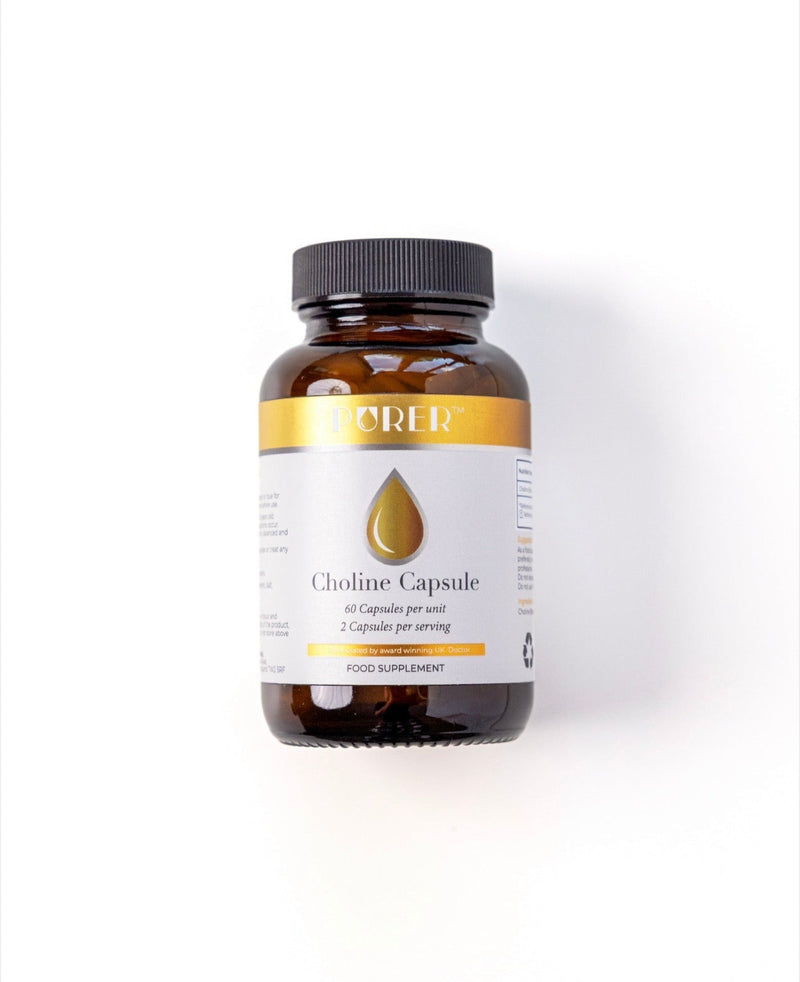 Choline Bitartrate Food Supplement – 60 Vegan Capsules