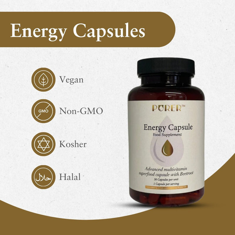 The Energy Capsule – Iron, Vitamin B12 & Folate