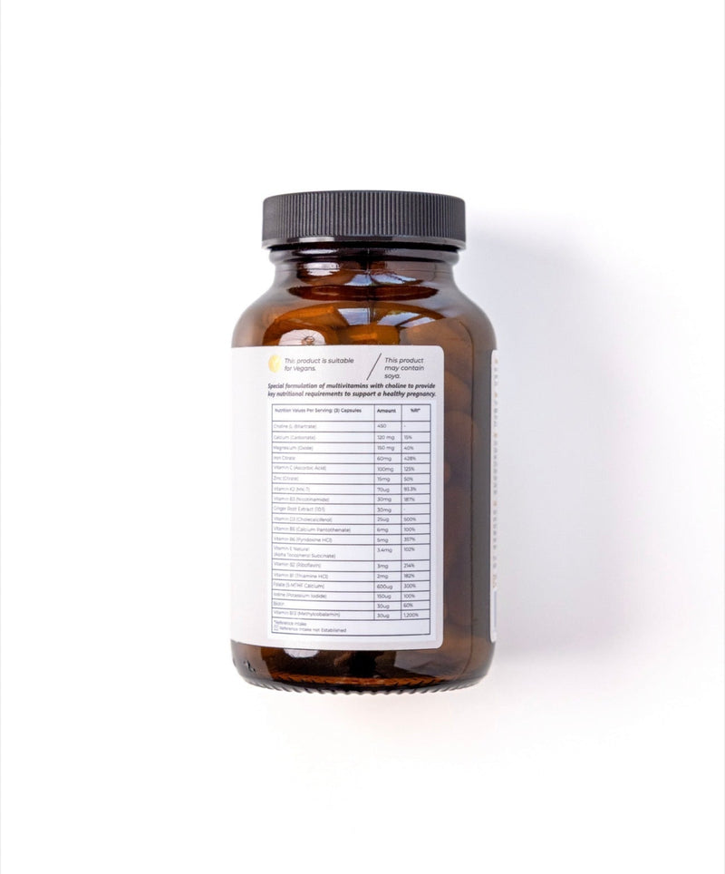 The Essence Capsule – Pregnancy & Prenatal Multivitamin with Choline