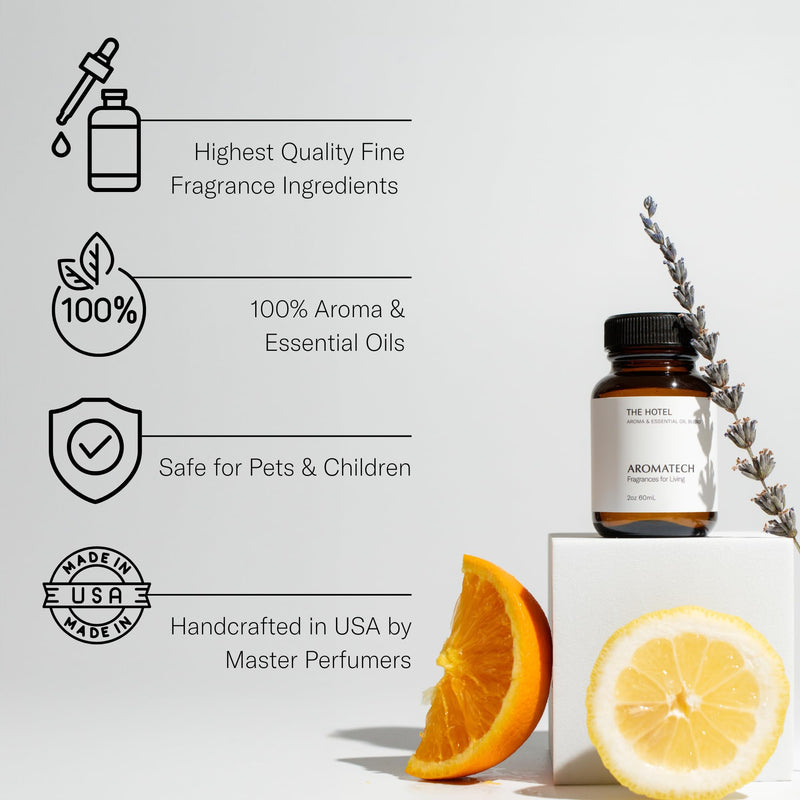 AromaTech The Hotel Essential Oil Blend – Luxury Hotel Inspired Aromatherapy (16 oz / 500 mL)
