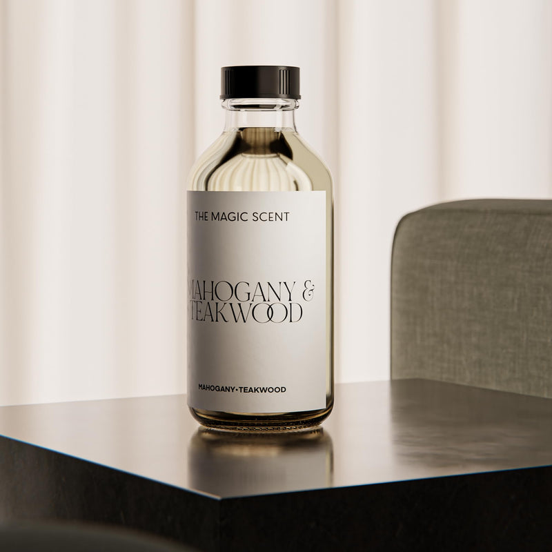 The Magic Scent Mahogany & Teakwood Diffuser Oil - Luxury Hotel & Home Scents (4 oz / 120 mL)