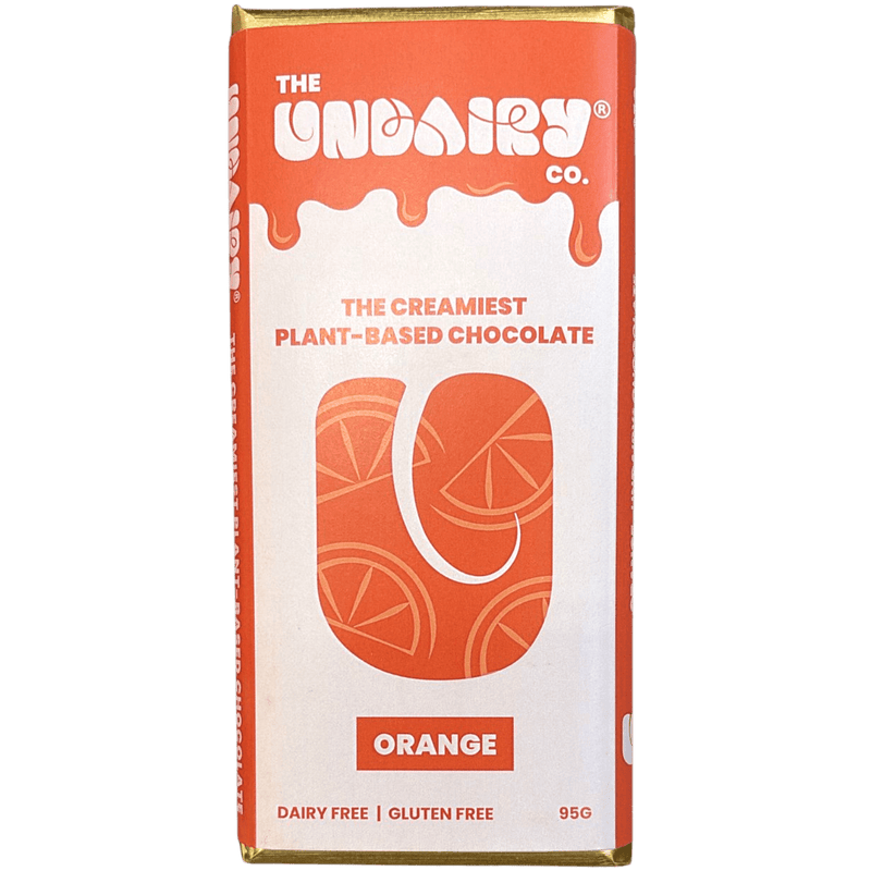 The Undairy Co | Orange Milk Chocolate Bar 95g | Vegan - InStock