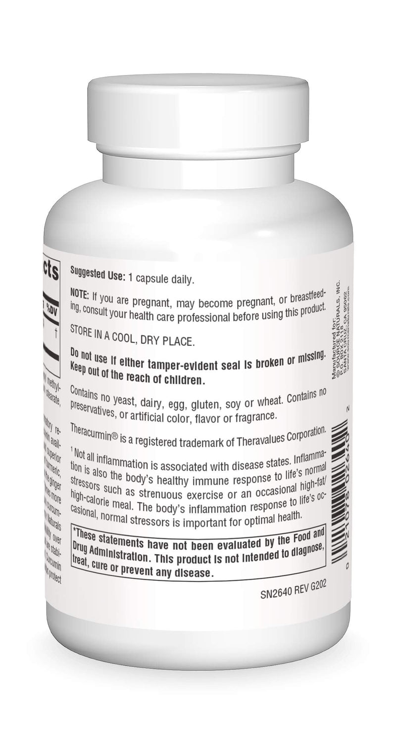 Source Naturals Theracurmin 300 mg - 120 Veg Capsules | Inflammatory Support