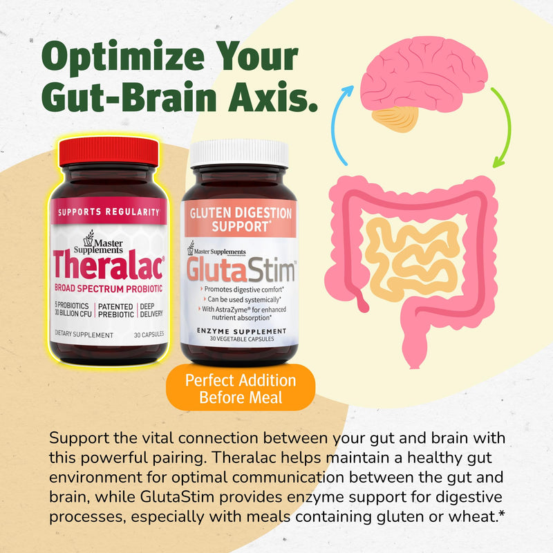 Theralac Master Supplements – 3-Pack Probiotic, 90 Servings, Gluten Free for Gut Health