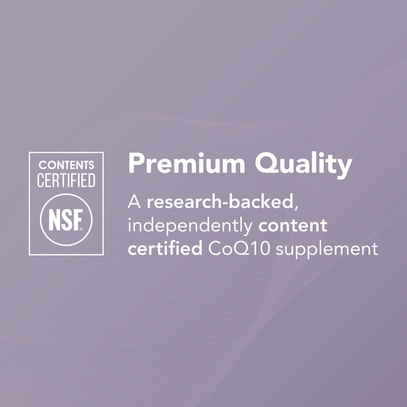 Theralogix NeoQ10 CoQ10 Supplement – Heart Health & Fertility Support | NSF Certified, 90 Softgels