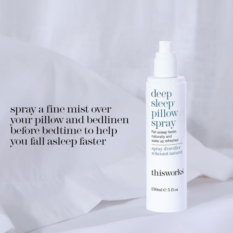 THISWORKS Deep Sleep Pillow Spray – Fast-Acting Rest Formula with Lavender, Vetivert & Camomile – 150 ml