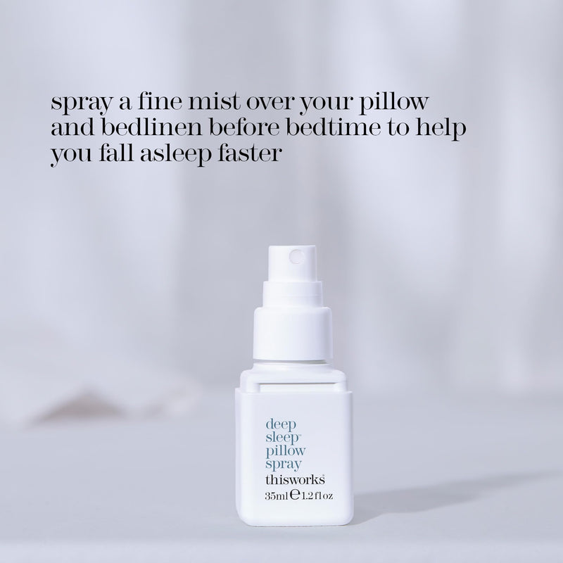 THISWORKS Deep Sleep Pillow Spray – Fast-Acting Natural Lavender for Relaxation & Restful Sleep (35 ml Travel Size)