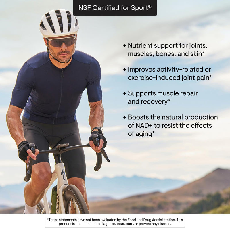 THORNE Collagen Fit – Unflavored Collagen Peptides with Nicotinamide Riboside | 30 Servings, NSF Certified for Sport