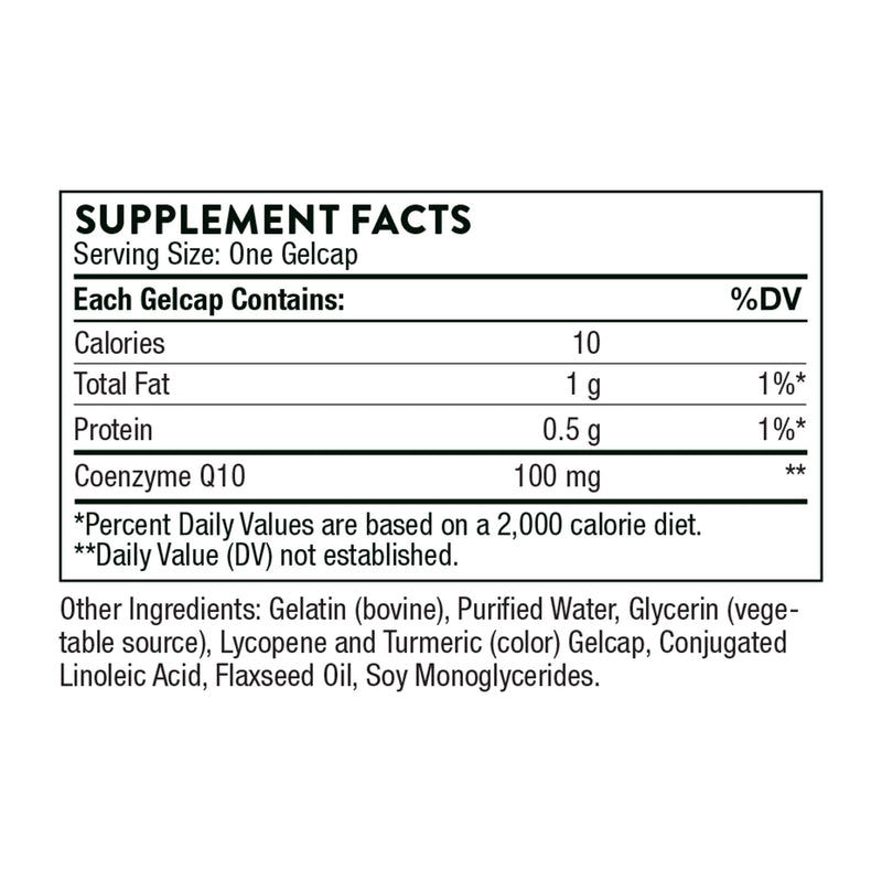 THORNE CoQ10 100mg | Optimally Absorbed Ubiquinone for Heart, Brain & Energy
