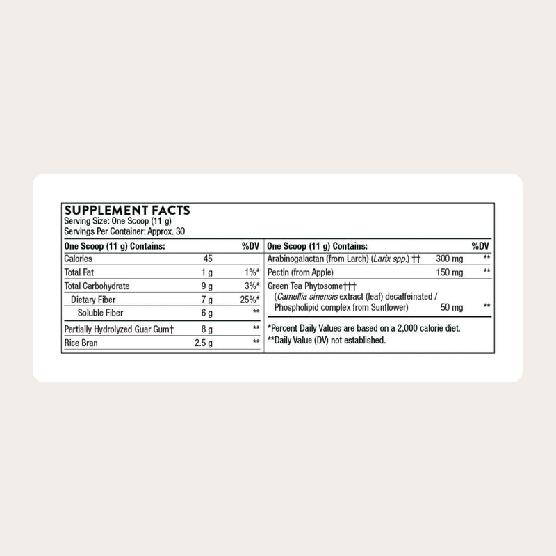 THORNE FiberMend - Prebiotic Fiber Powder for Regularity & Balanced GI Flora - 11.6 oz