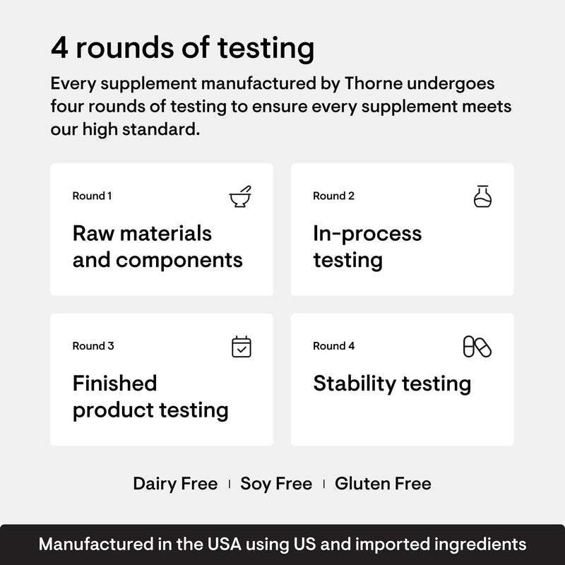THORNE NAC N-Acetylcysteine 500mg - Supports Respiratory Health & Immune Function - 90 Servings