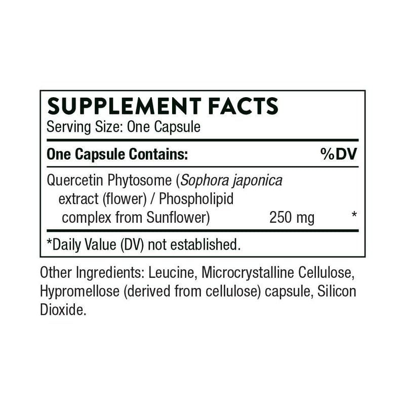 THORNE Quercetin Phytosome – Immune & Respiratory Support, Seasonal Allergy Relief | 60 Servings