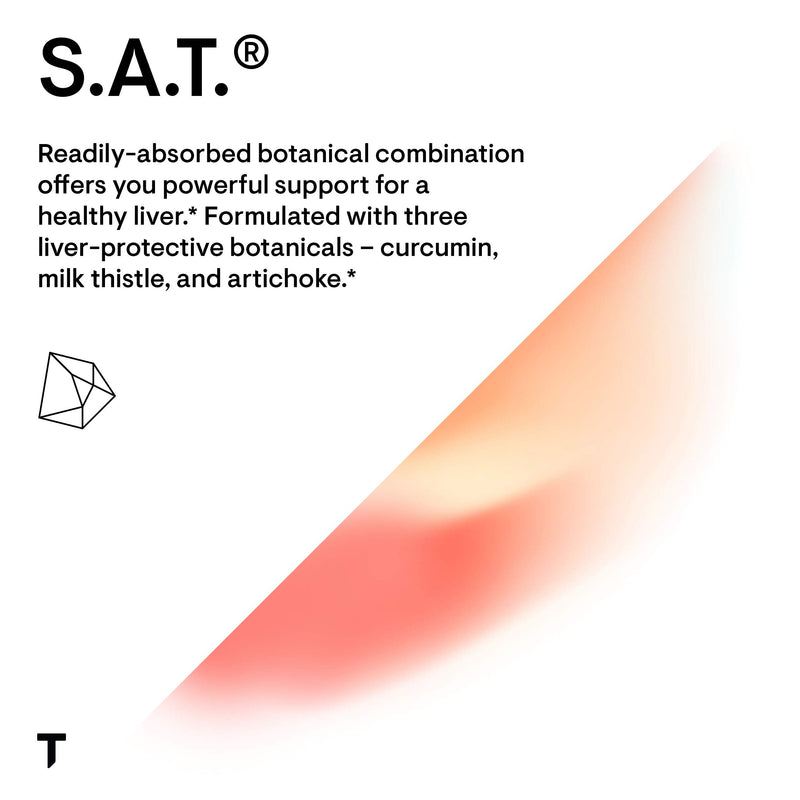 THORNE - S.A.T. Milk Thistle Complex with Silymarin, Artichoke & Turmeric Extracts for Liver Support | 60 Capsules