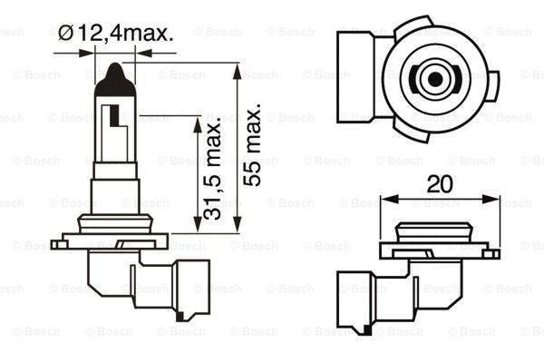 IllumiNite H10 Fog Light Bulb Upgrade – 6500K Ice White (9145 / 9045 | PY20d)