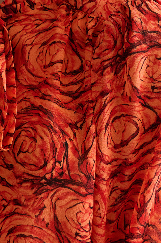 Boo Rosechild Tie Neck Blouse – Apricot