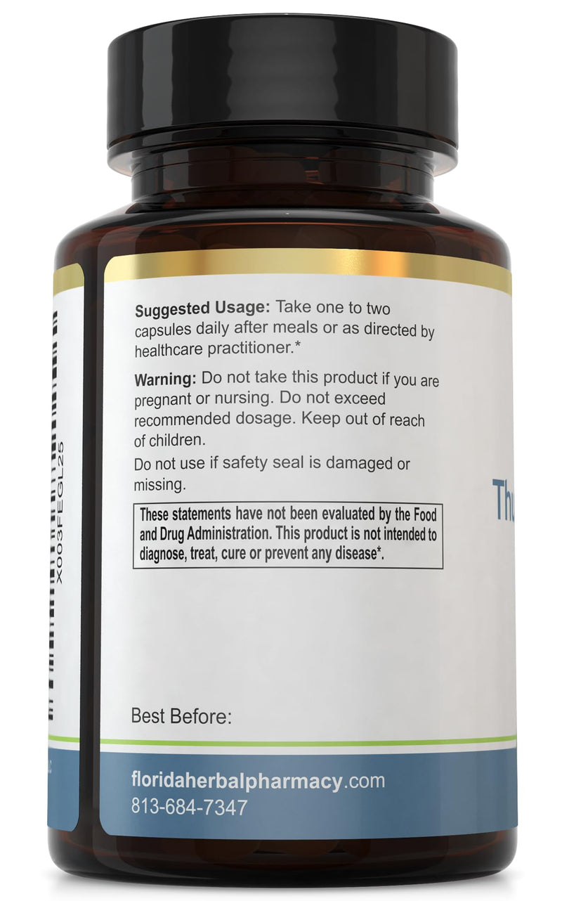 Florida Herbal Pharmacy Thunder God Vine Root Extract Capsules - 500 mg 10:1 Concentration