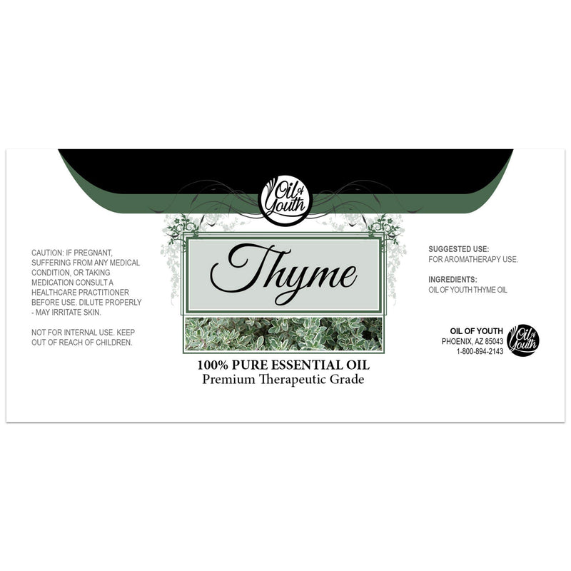 Oil of Youth 4 fl oz Thyme Essential Oil – Therapeutic Grade