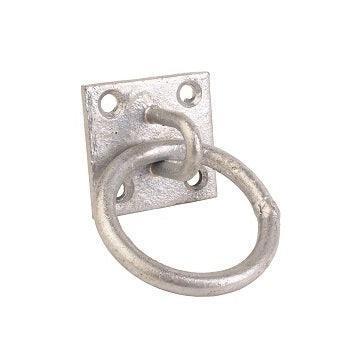 Tie Ring on Plate Galvanised - Case of 10