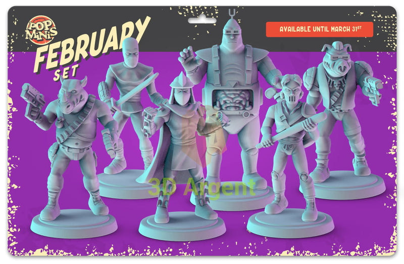 TMNT Villains Figures compatible D&D DragonLance Miniatures Pop Minis