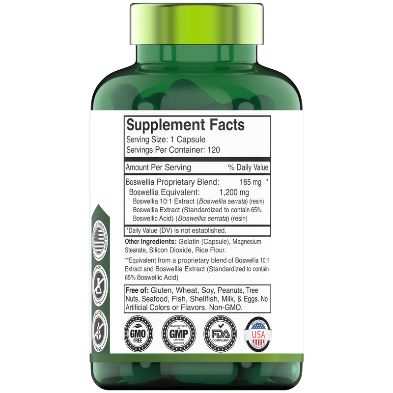 Boswellia Serrata Capsules 1200 MG – Joint Support | 120 Capsules