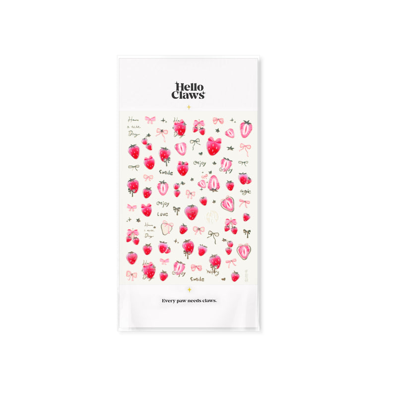 Hello Claws | Strawberry Nail Deco Sticker