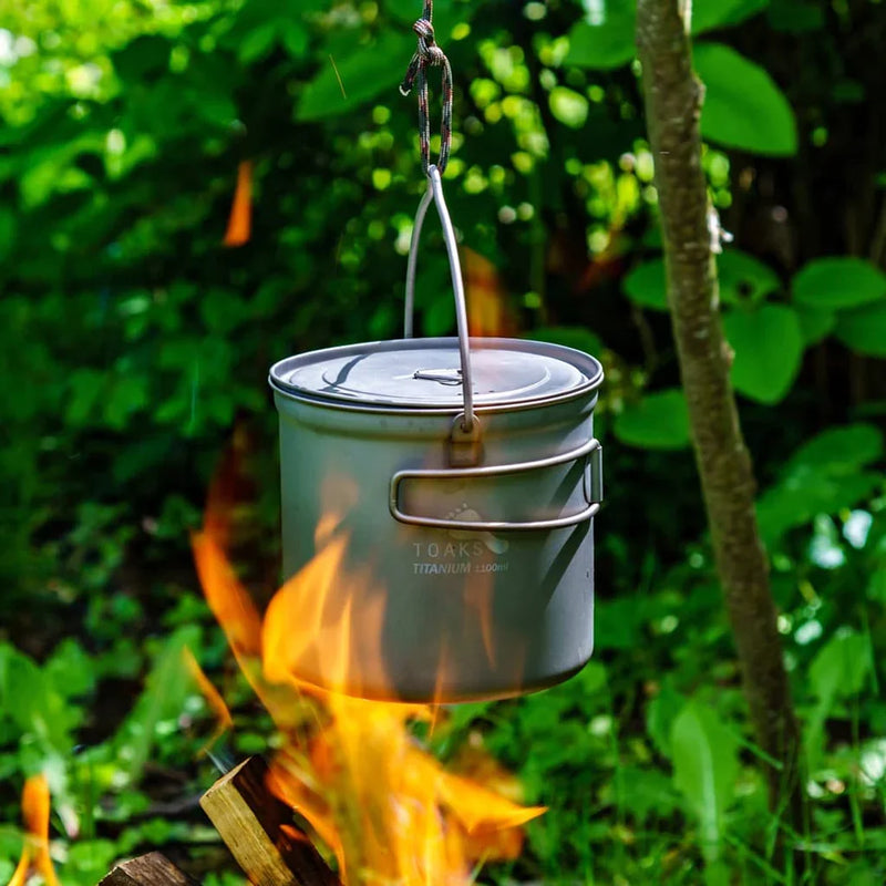 Toaks Titanium Pot with Bail Handle (Various Size)
