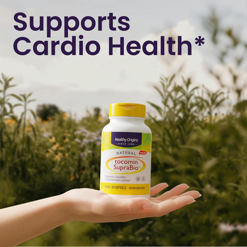 Healthy Origins Tocomin SupraBio Tocotrienols 50 mg — Full Spectrum Vitamin E, 150 Softgels