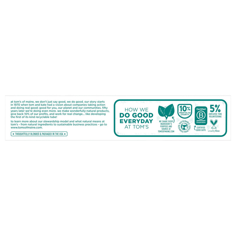 Tom's of Maine Fluoride-Free Antiplaque & Whitening Toothpaste – Fennel, 5.5 oz, 2-Pack