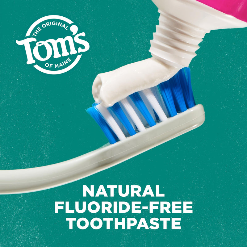 Tom’s of Maine Antiplaque & Whitening Fluoride Free Toothpaste Spearmint 3-Pack