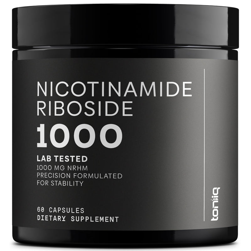 Toniiq Nicotinamide Riboside 1000 mg – High-Potency NR Supplement (60 Veg Capsules) | Third-Party Tested
