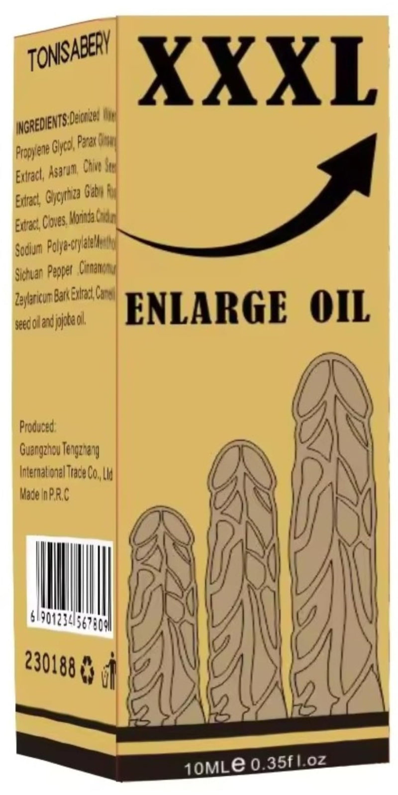 Tonisabery Men's Herbal Massage Oil – Natural Formula for Skin Hydration, 10mL
