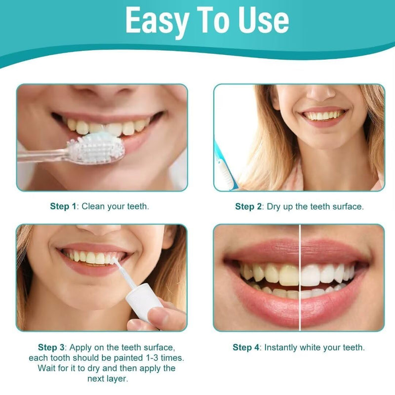 Tooth Paint – Instant White Teeth Whitening Kit | Portable Teeth Whitening Paint for a Confident Smile