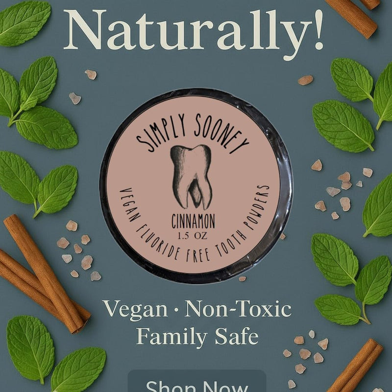 Remineralizing Organic Vegan Fluoride-Free Tooth Powder – Peppermint