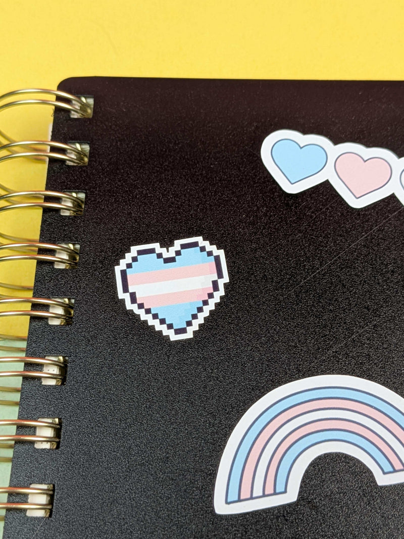 Trans Pride sticker sheet