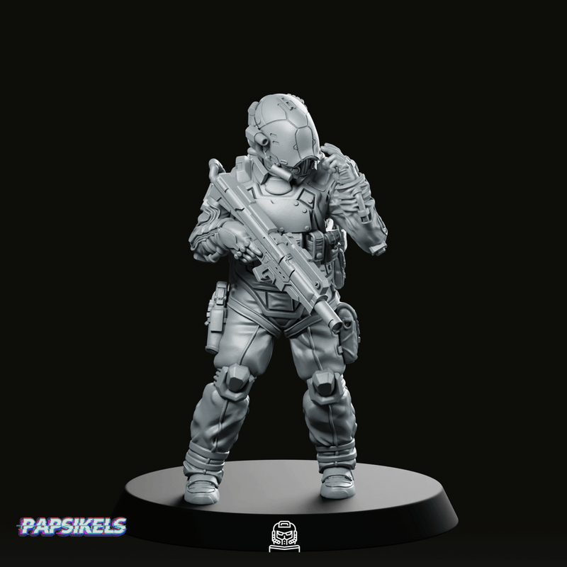 Trauma Troupe Assault Team Unit 5 Miniature Cyberpunk