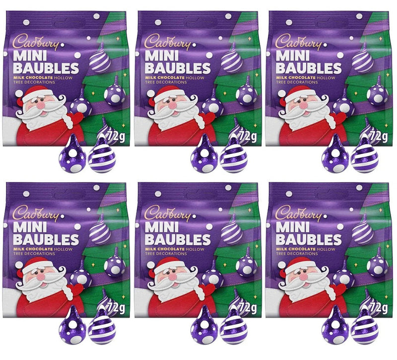 6 x Cadbury Tree Decorations - 72GM