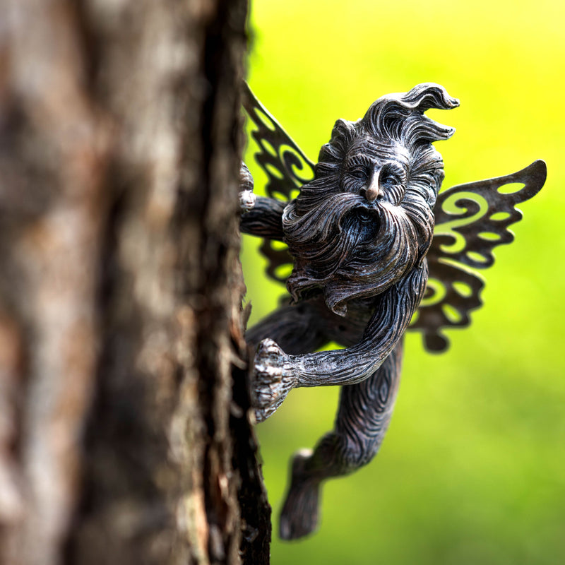 Fairy Tree Hugger Garden Ornament Polyresin Peeking Decoration