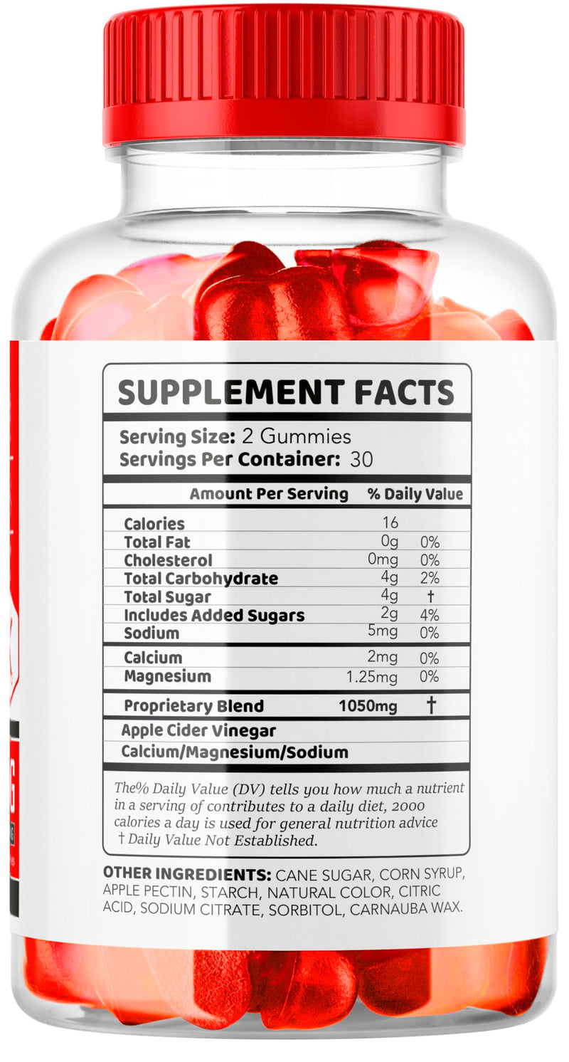 2 Pack Trim Tummy Keto ACV Gummies 1050MG | Keto Apple Cider Vinegar