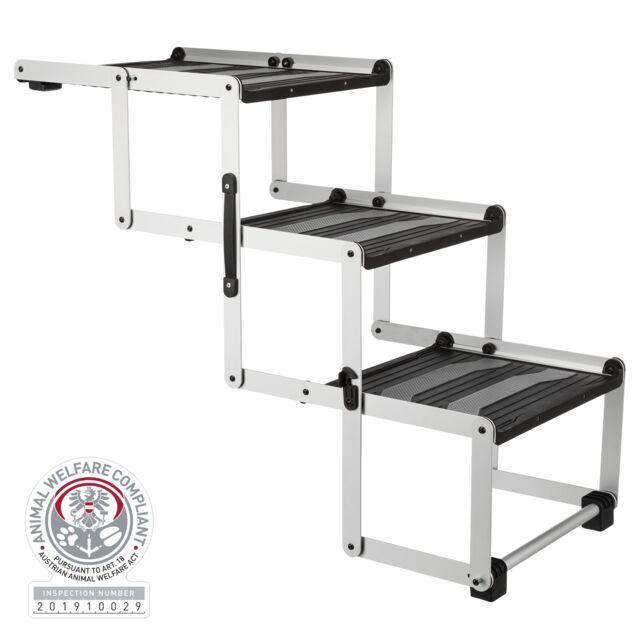 Trixie 3-step Folding Steps, aluminium/TPR
