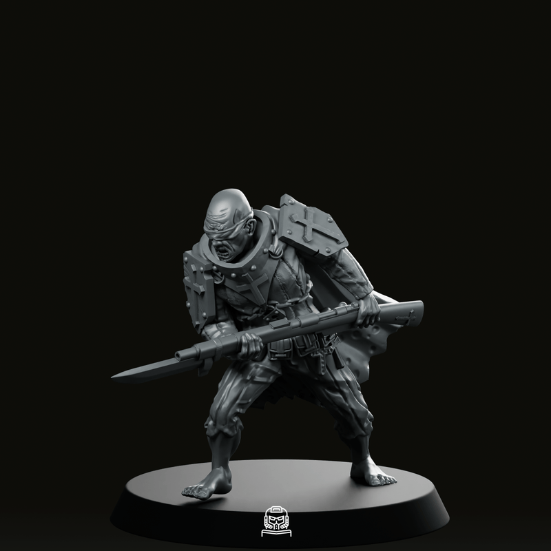Trench Soldier Trooper Attack Miniature Bayonet Charge