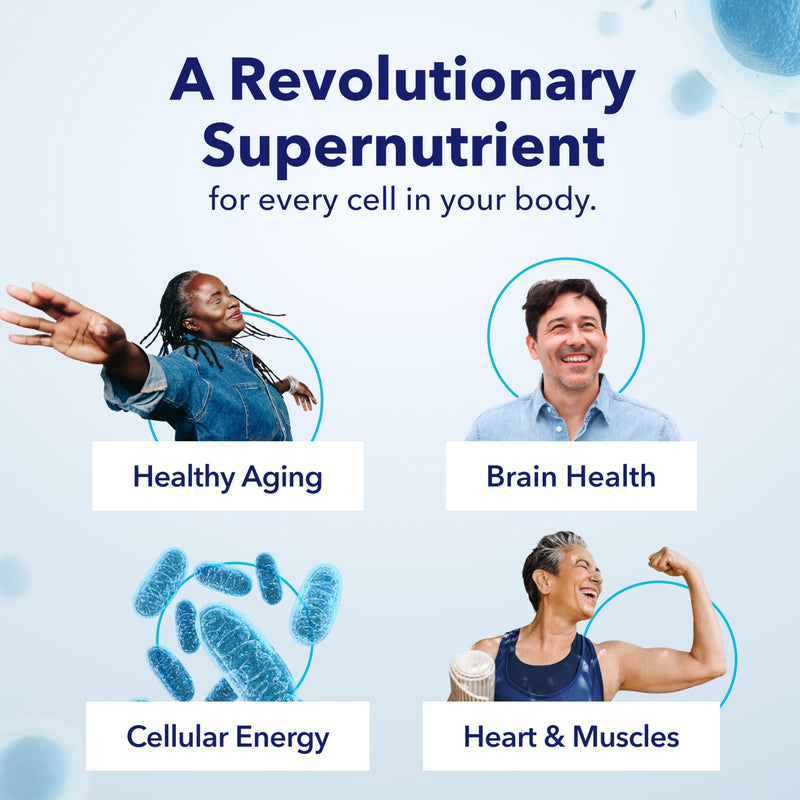 TRU NIAGEN NAD+ Supplement | Niagen NR for Cellular Energy, Brain & Muscle Health | 60 Servings | 2 Bottles