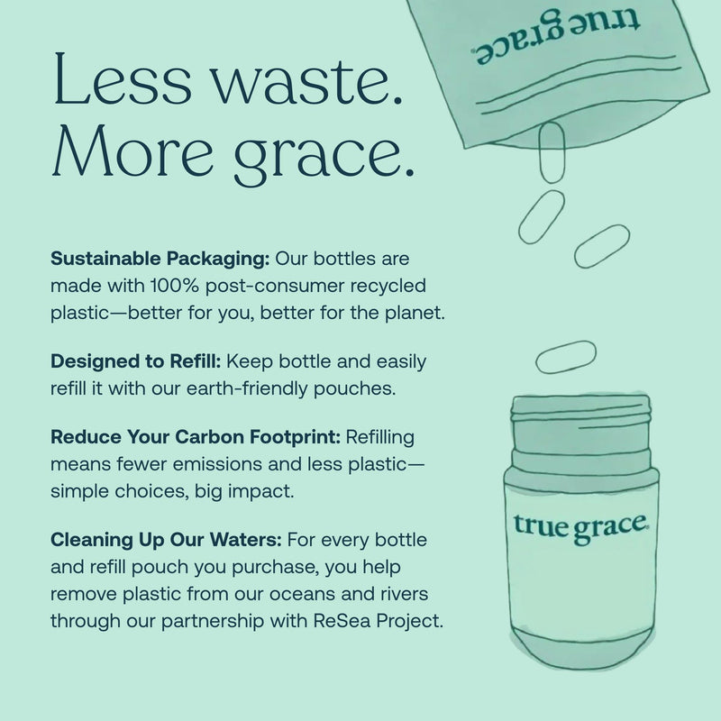True Grace Men's 40+ Multivitamin – Fermented Minerals, Organic Adaptogens & Mushrooms