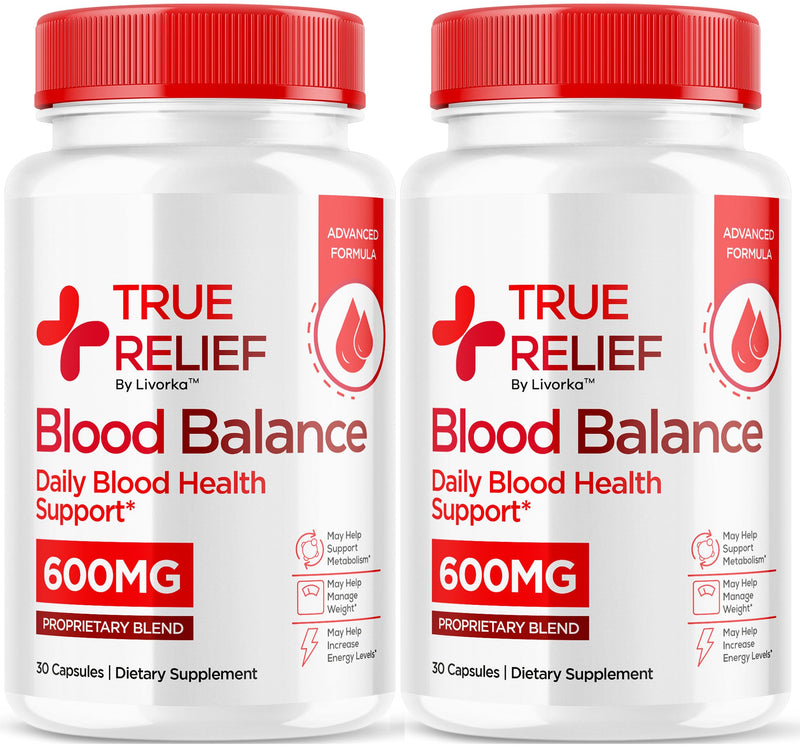 (2 Pack) True Relief Capsules – Official True Relief Supplement for Balance Support, All Natural Formula, 60 Capsules