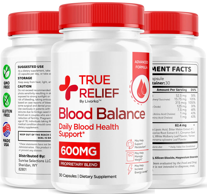 (2 Pack) True Relief Capsules – Official True Relief Supplement for Balance Support, All Natural Formula, 60 Capsules