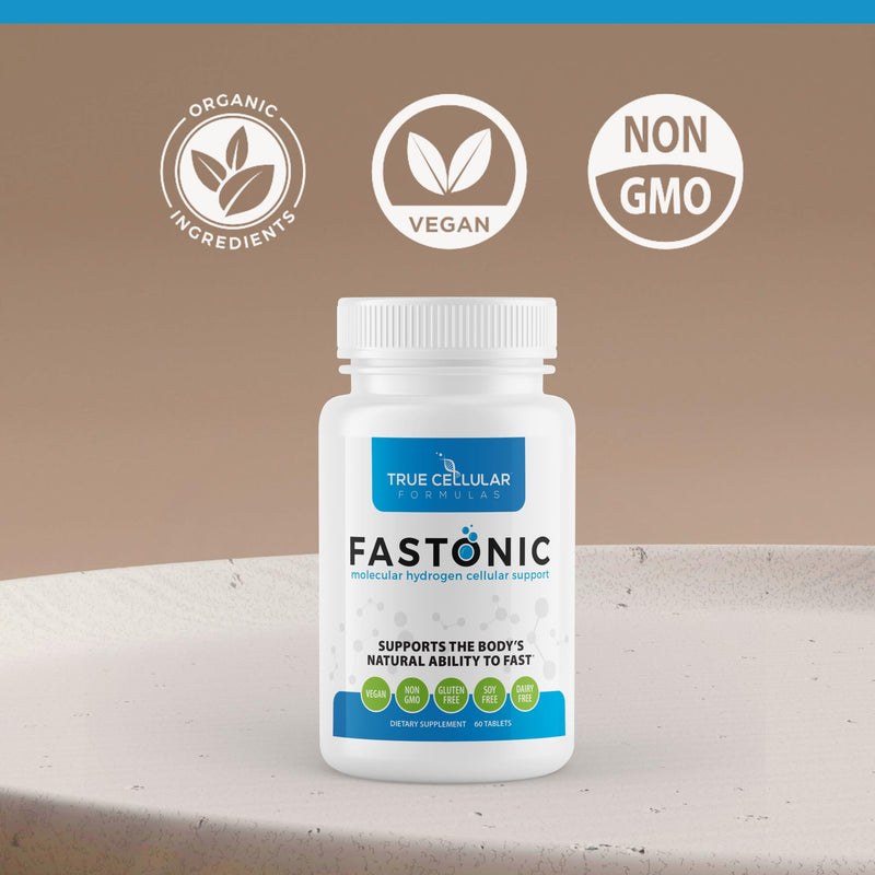 True Cellular Formulas Fastonic Molecular Hydrogen - 60 Servings (60 Tablets) | Non-GMO, Gluten & Soy Free