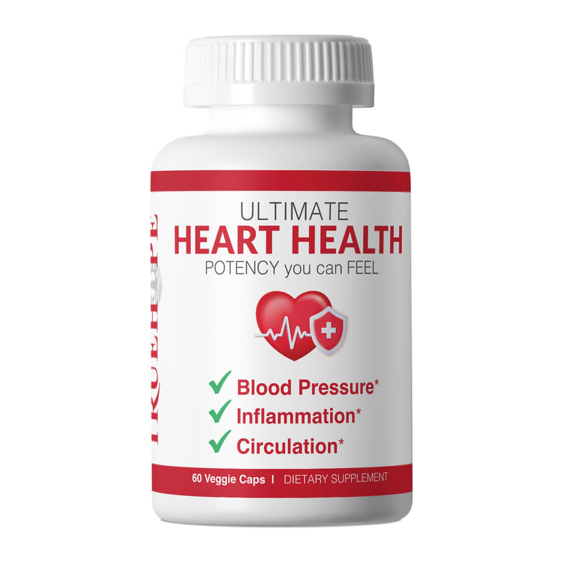 Truehope 27-in-1 Ultimate Heart Health Supplement | Blood Pressure, Circulation, Heart Function Support | Potency You Can Feel Day 1 | Hawthorn, Motherwort, Inositol, Mistletoe | + Advanced Chelation