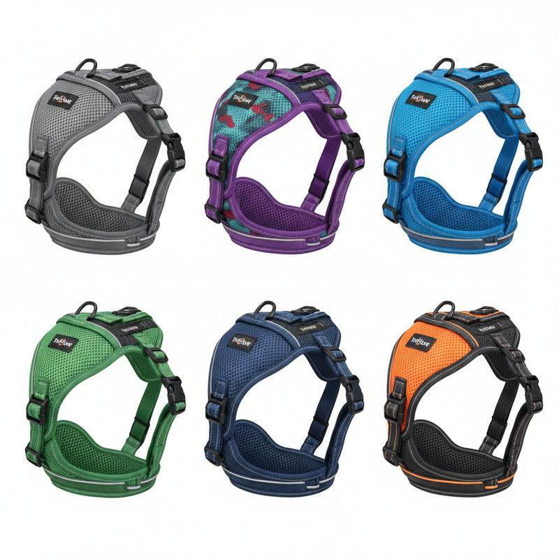 Truelove Pet Explosion-proof Dog Harness Camouflage Reflective Nylon Special Edition and Upgrade Version Easy to Adjust