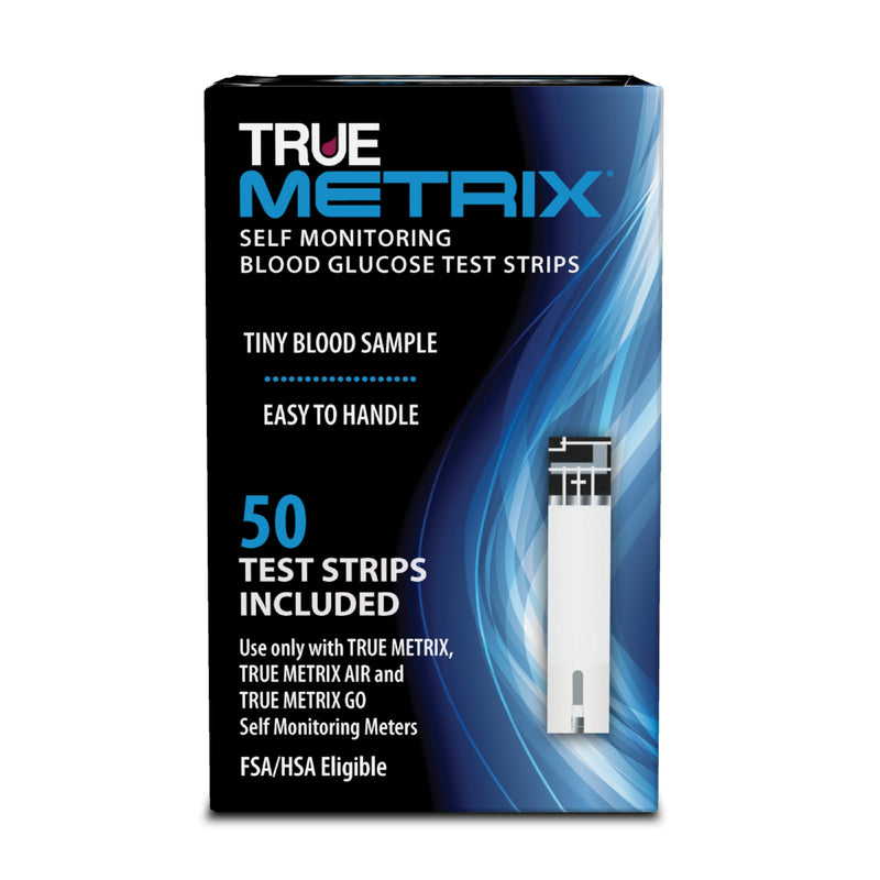 TRUE METRIX Blood Glucose Test Strips, 50 Count – 0.5 µL Sample