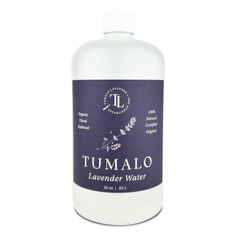 TUMALO LAVENDER Hydrosol 32 oz | Pure Organic Lavender Floral Water - Made in USA for Skincare & Aromatherapy